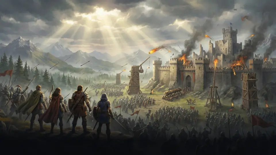 A guild siege on the Capital in TerraX